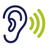 Moderate to severe hearing loss