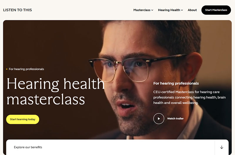 Hearing health masterclass