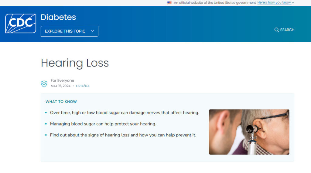 Hearing loss and Diabetes